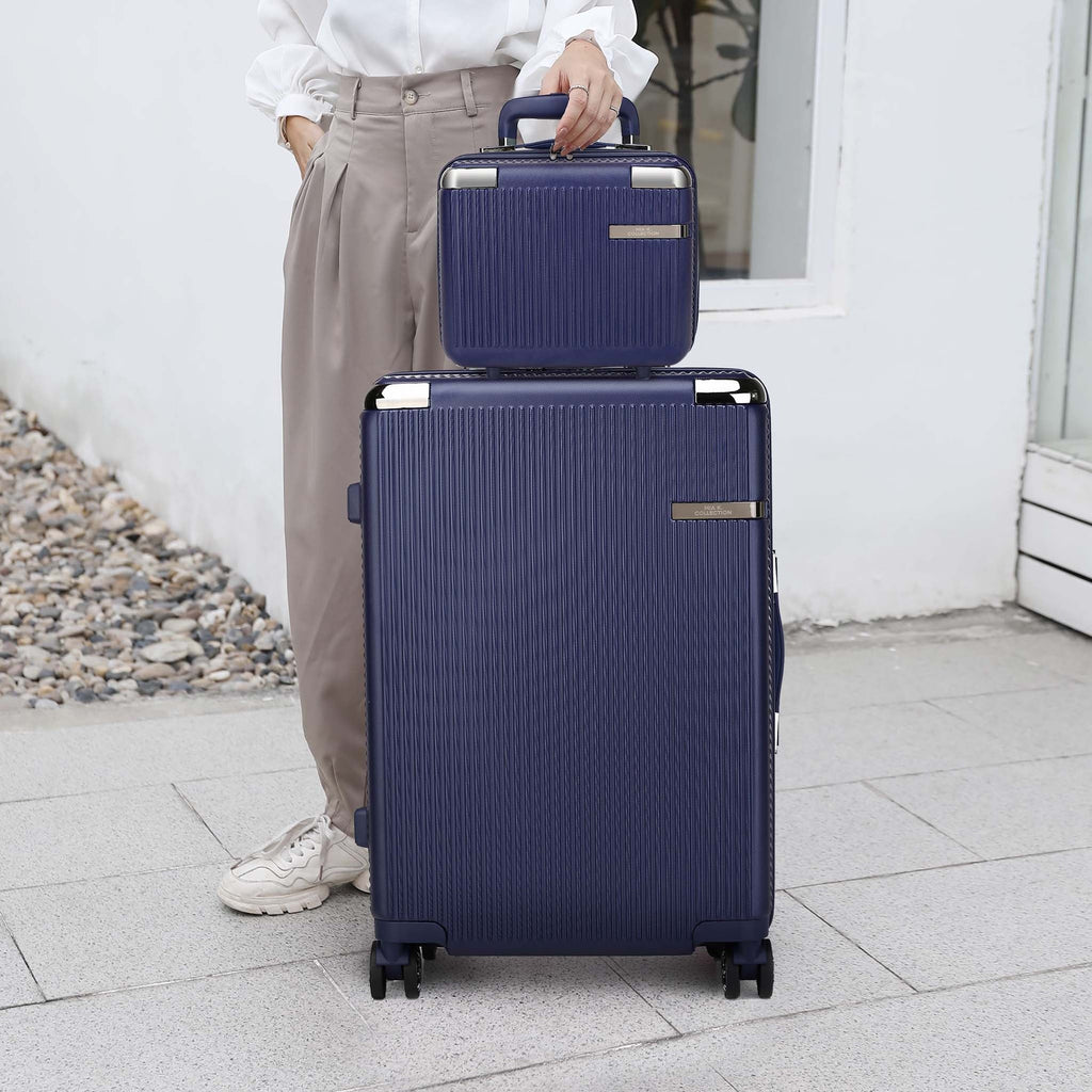 MKF Collection by Mia K. - Tulum Carry-on Roller and Cosmetic Case Set