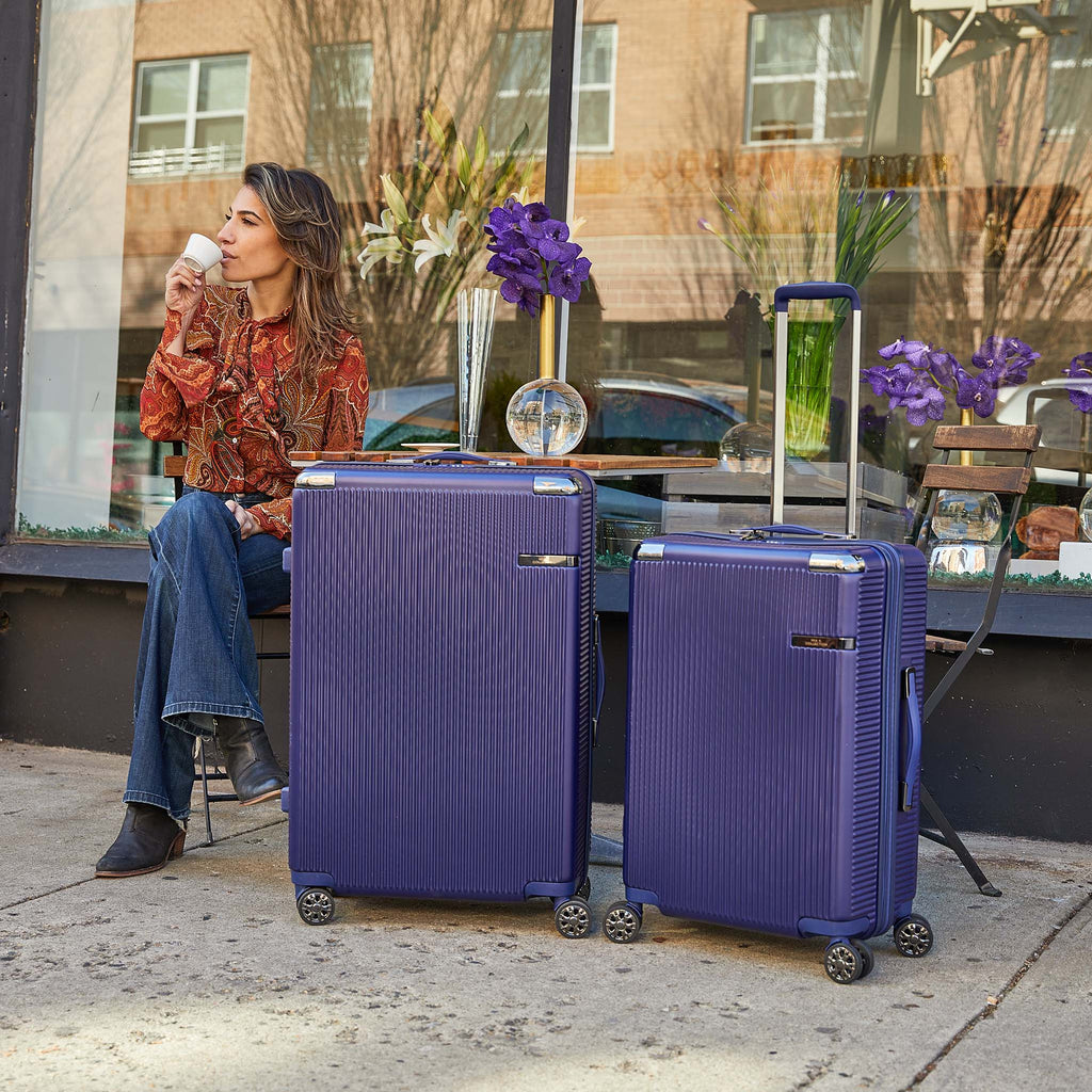 MKF Collection by Mia K. - Tulum Spinner Luggage Set - Large and X-large