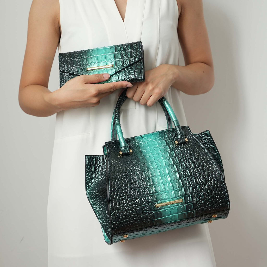 MKF Collection by Mia K. - Bently Croc-Embossed Tote and Set