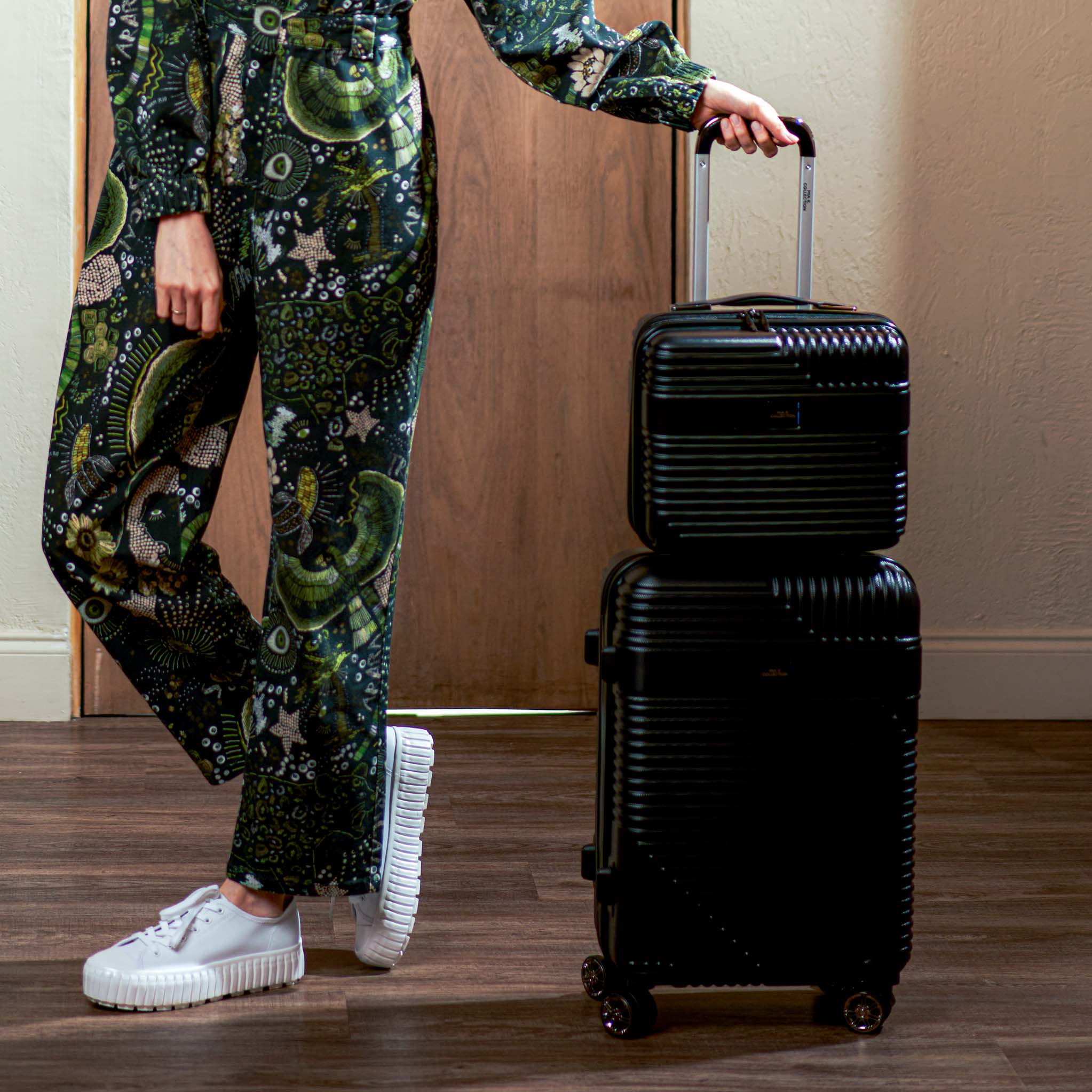MKF Collection by Mia K. - Mykonos Carry-on Roller and Cosmetic Case Set