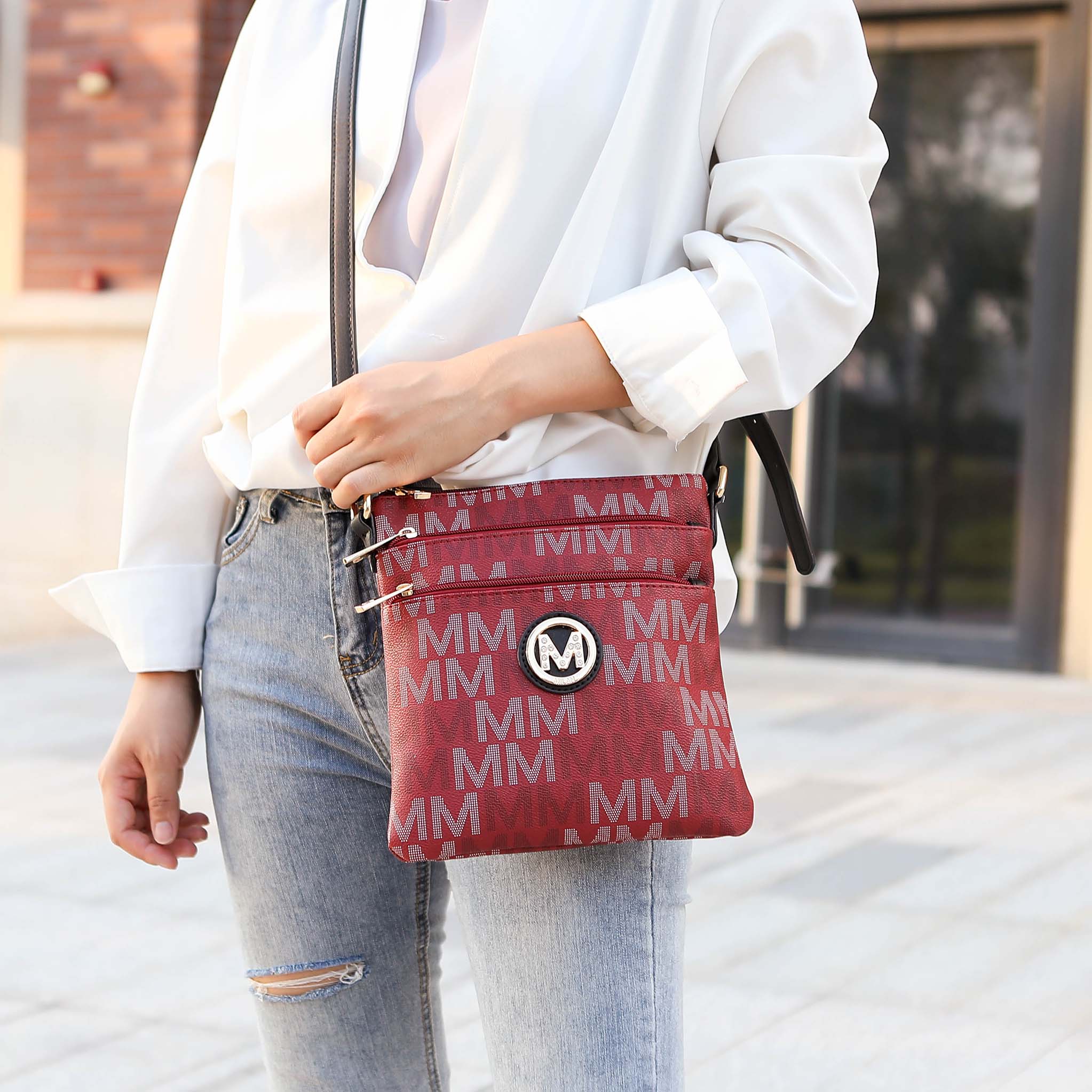 MKF Collection by Mia K. - Lemuel  Signature Crossbody Bag