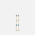 MKF Collection by Mia K. - Celeste Multi-Stone Linear Drop Earrings