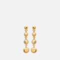 MKF Collection by Mia K. - Juno Beaded Disc Drop Earrings
