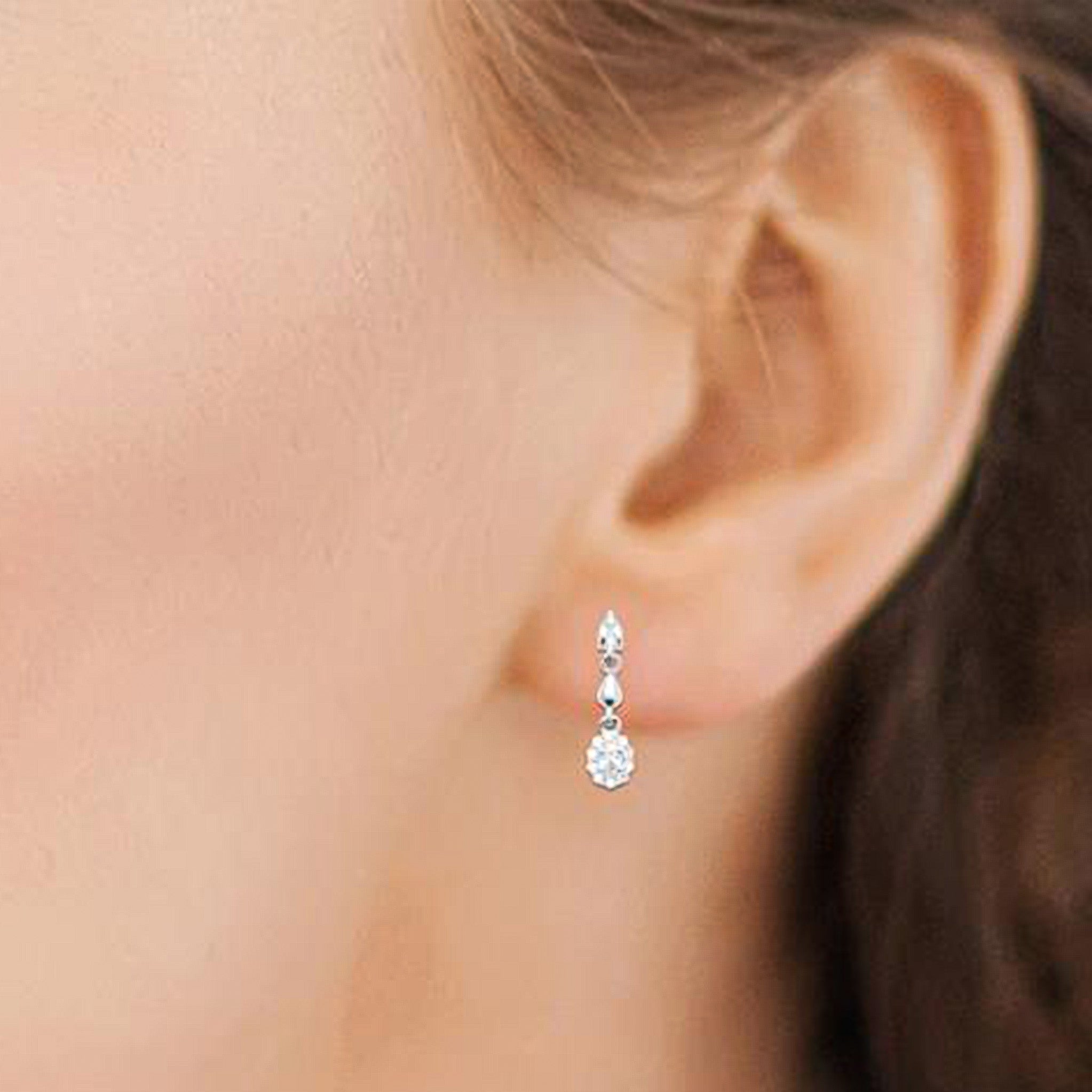 MKF Collection by Mia K. - Halo Drop Earrings