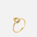 MKF Collection by Mia K. - Astraea Teardrop Medallion Ring