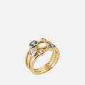 MKF Collection by Mia K. - Celeste Cluster Silver Ring
