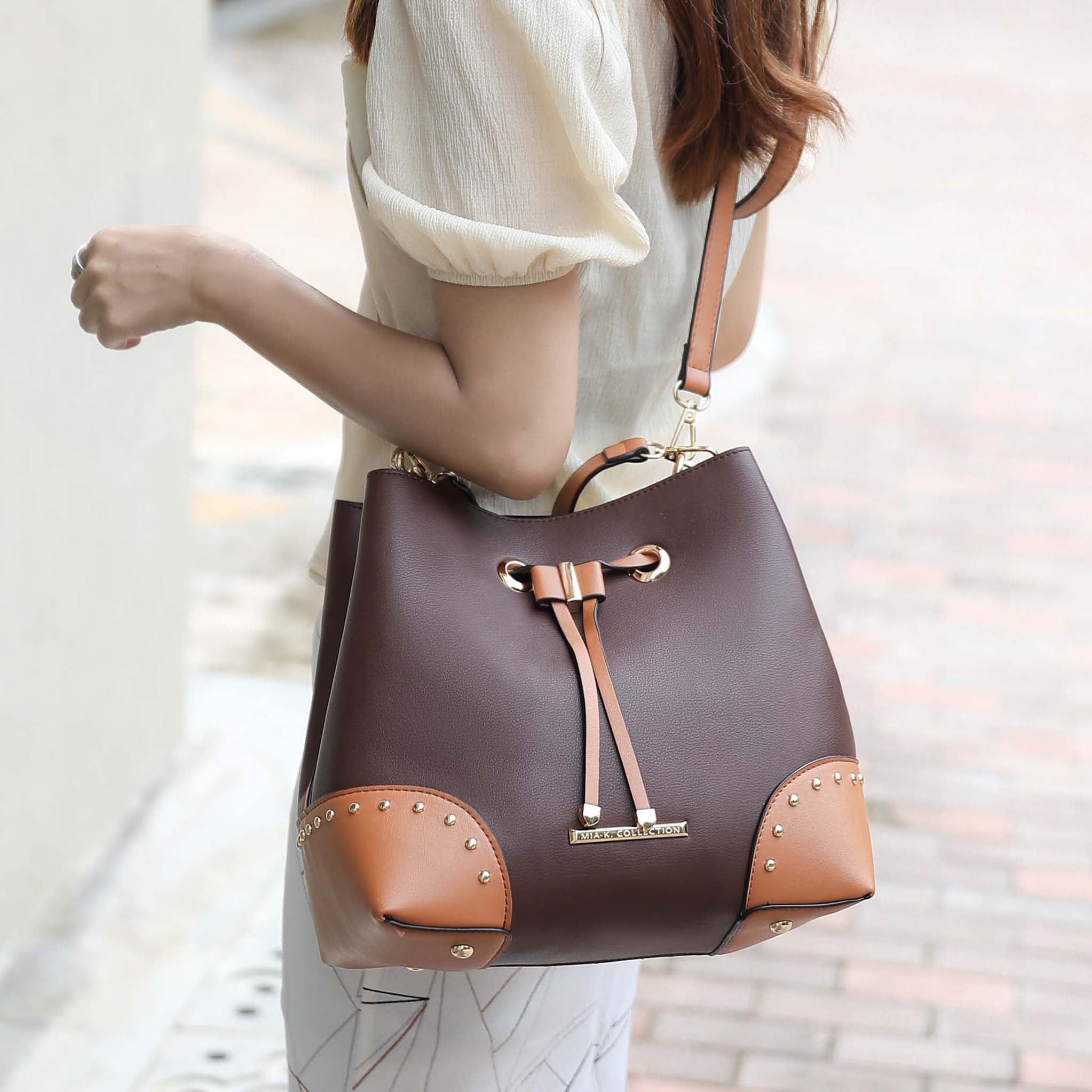MKF Collection by Mia K. - Callie Bucket Bag and Wallet Set