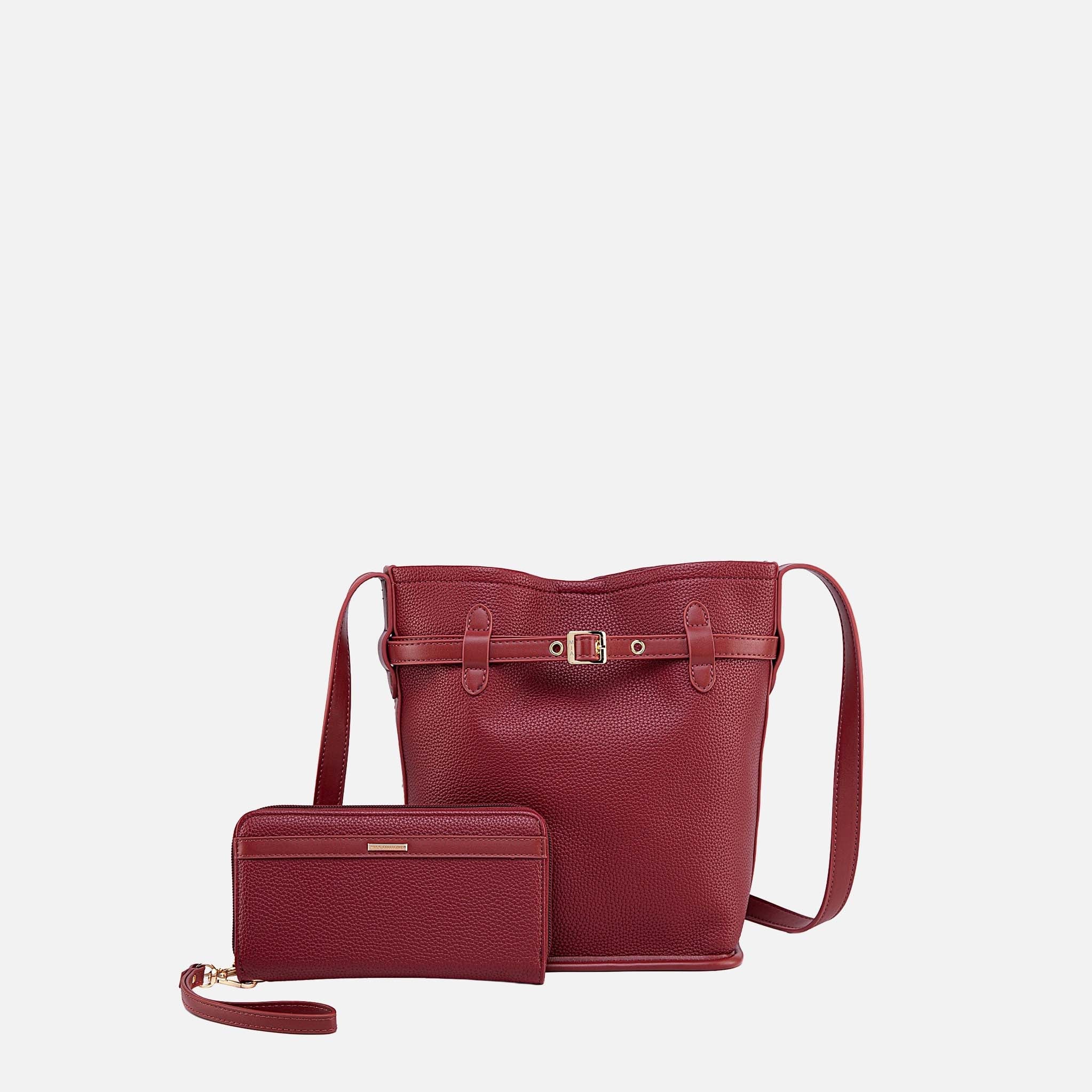 MKF Collection by Mia K. - Odette Bucket Bag with Wallet