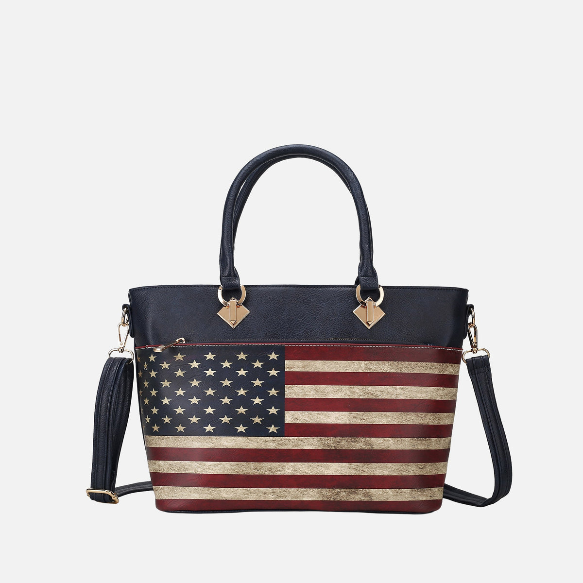 Lilian Printed Flag Tote Bag