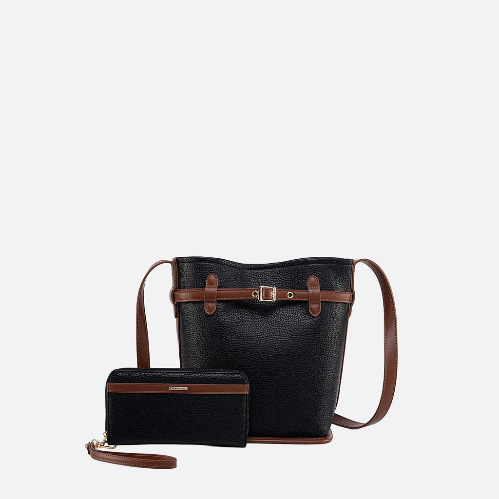 MKF Collection by Mia K. - Odette Bucket Bag with Wallet