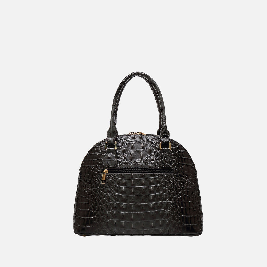 Staci Embossed Satchel Bag