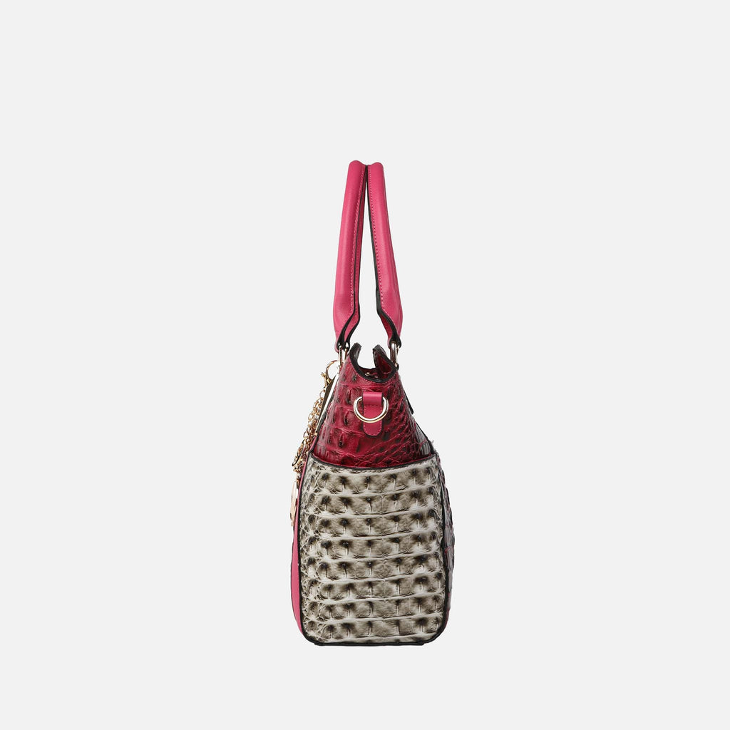 Janise Croc Tote handbag