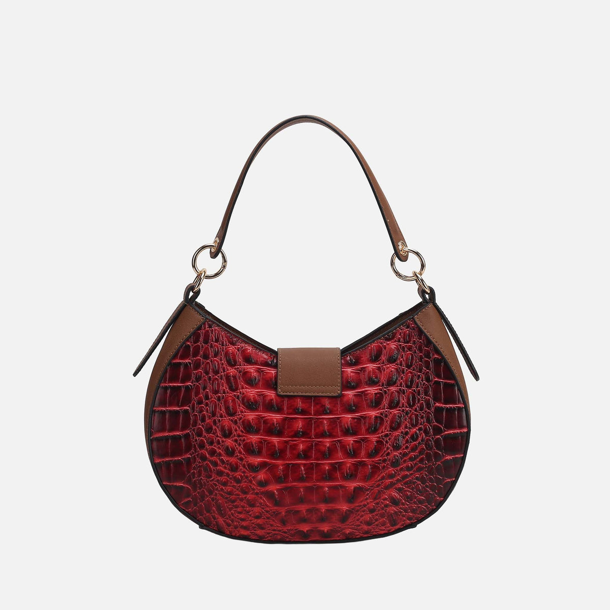 Jain Croc-Embossed Shoulder Bag