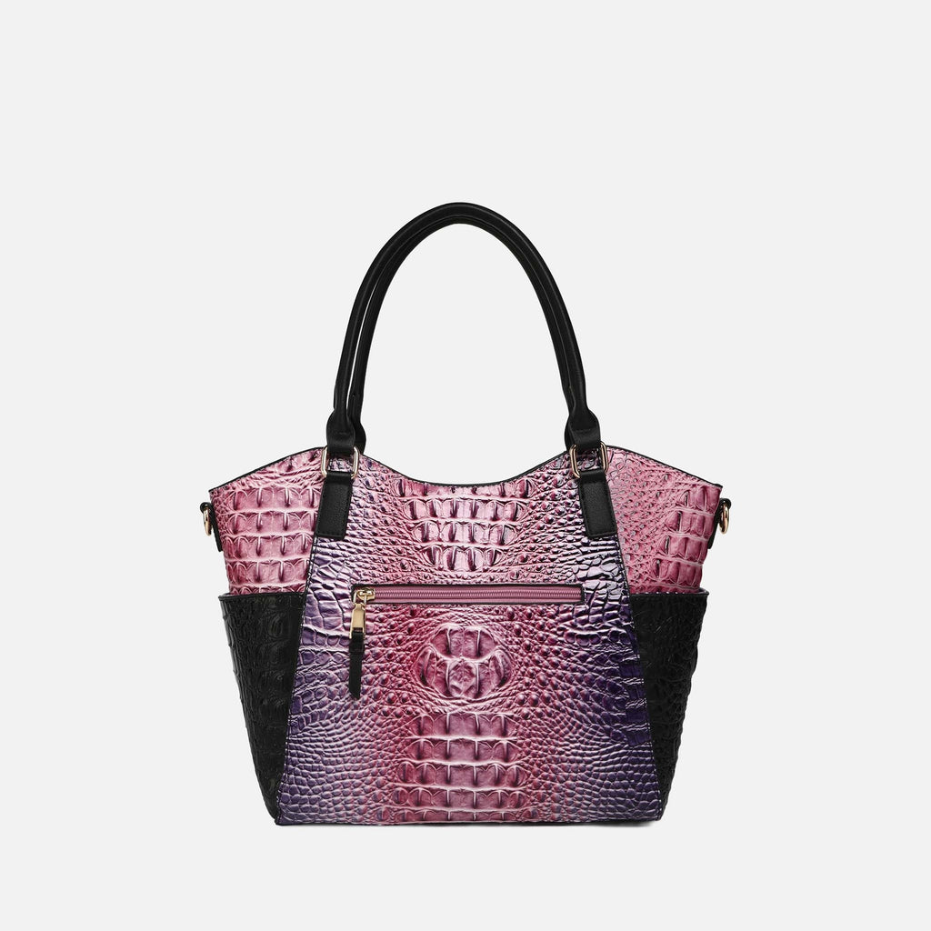 MKF Collection by Mia K. - Janise Gradient Croc Tote handbag