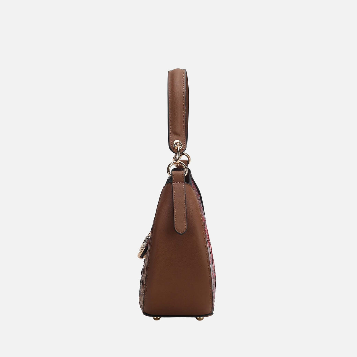 Jain Croc-Embossed Shoulder Bag