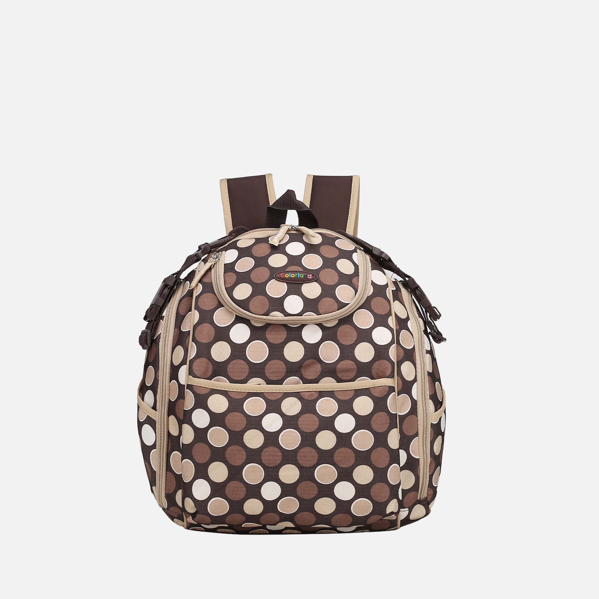 MKF Collection by Mia K. - Colorland Large Backpack with Multi-Pockets