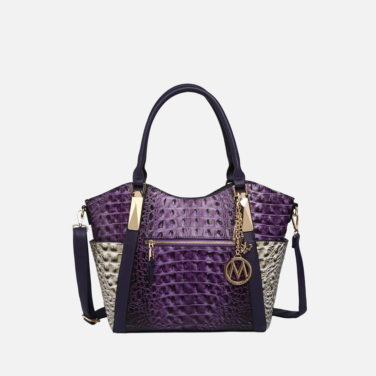 Janise Croc Tote handbag