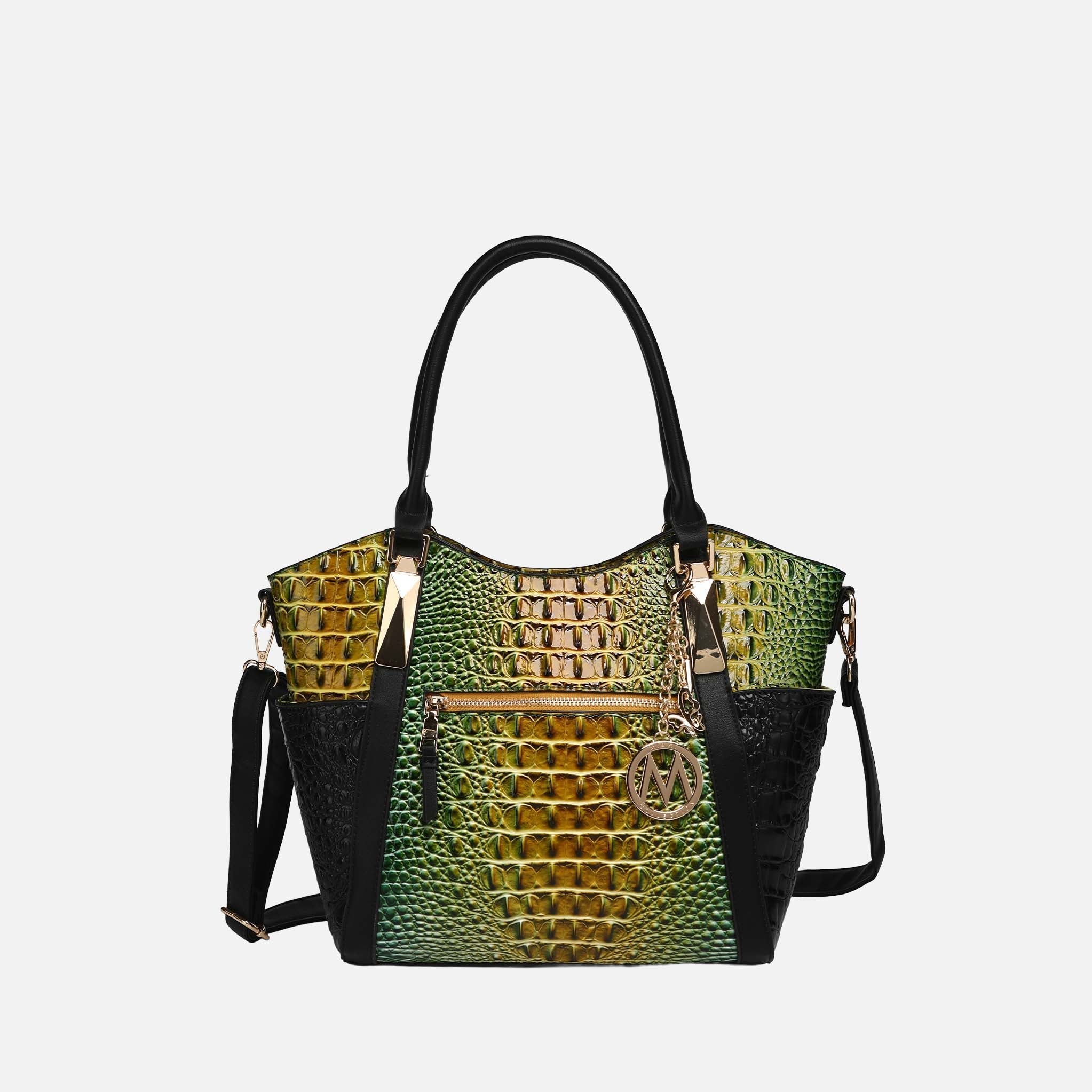 MKF Collection by Mia K. - Janise Gradient Croc Tote handbag