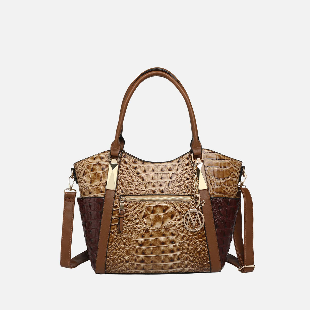 Janise Croc Tote handbag
