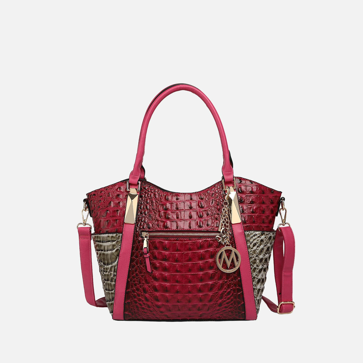 Janise Croc Tote handbag