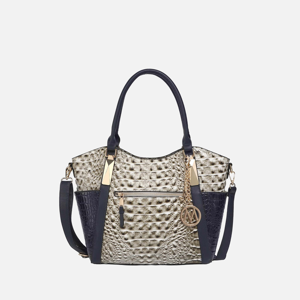 Janise Croc Tote handbag