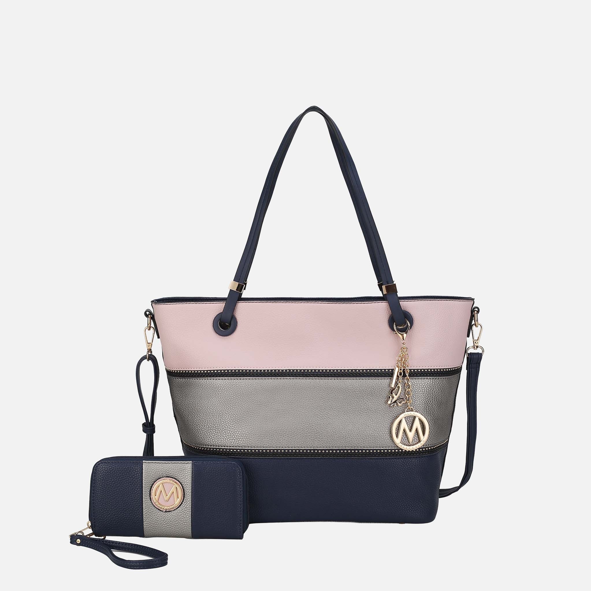 MKF Collection by Mia K. - Vallie Tote Bag and Wallet set