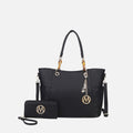 MKF Collection by Mia K. - Merlina Embossed Tote Bag and Set