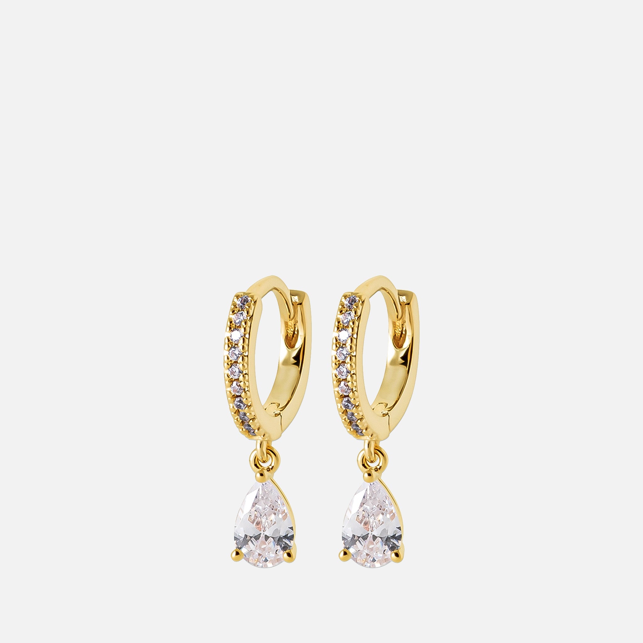 MKF Collection by Mia K. - Seraphina Teardrop Huggies