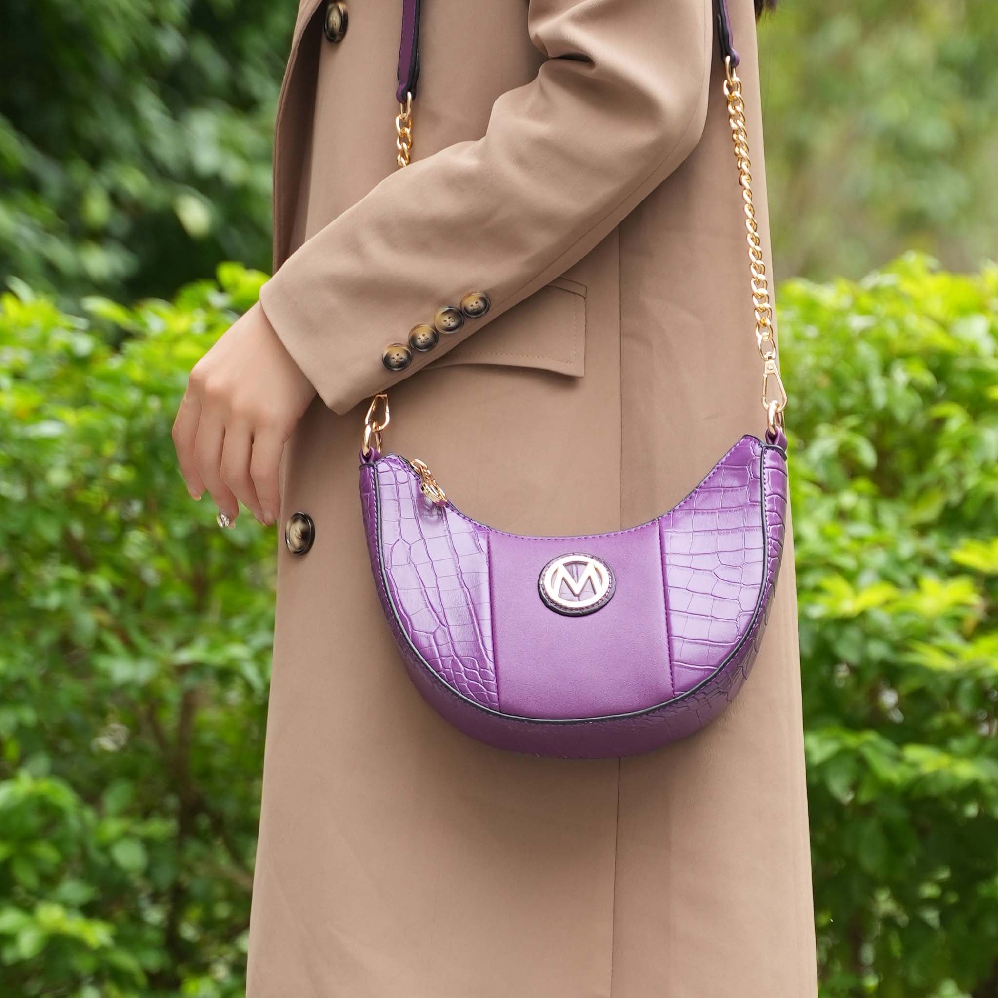 MKF Collection by Mia K. - Amira Embossed Crossbody Bag
