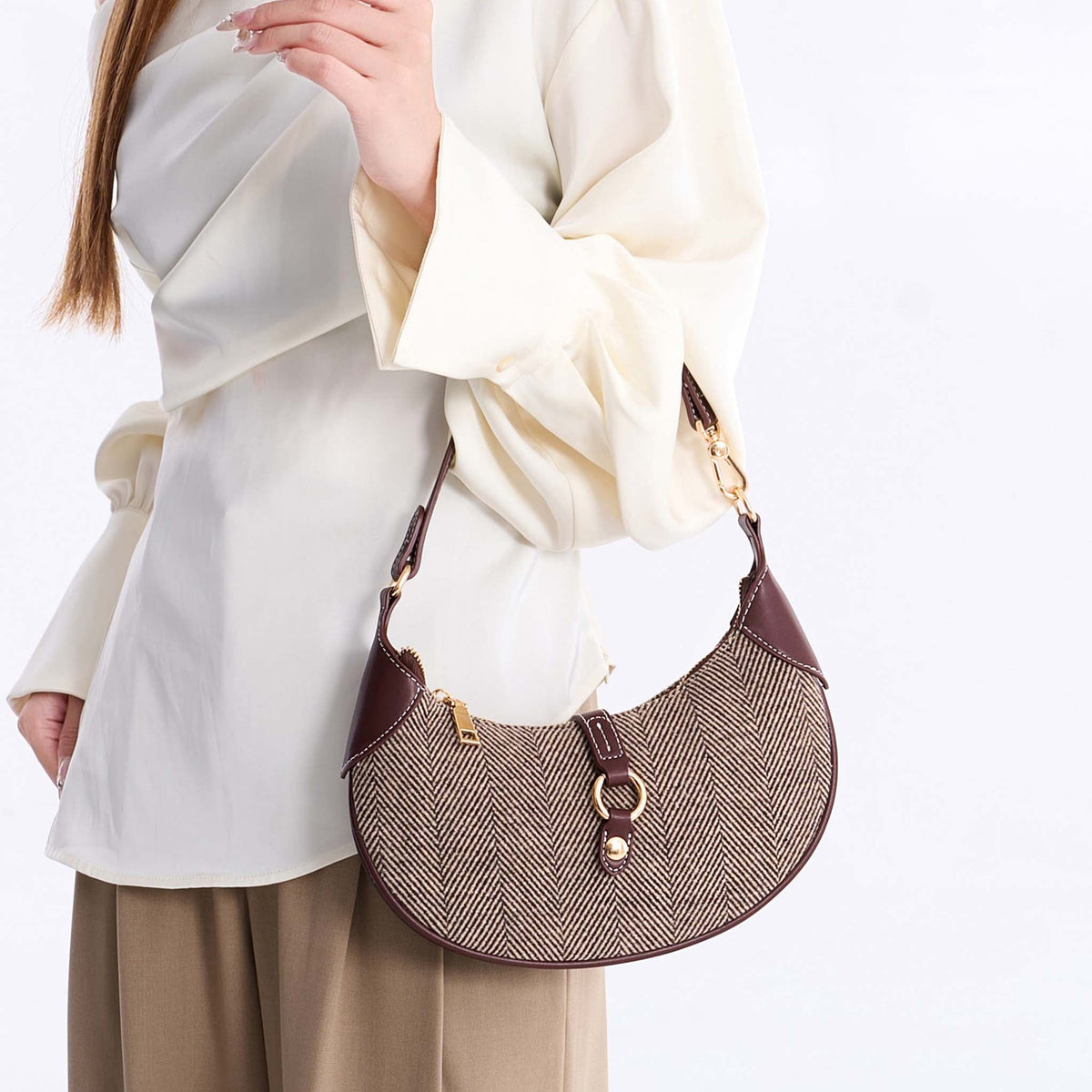 Mire Half Moon Shoulder Bag