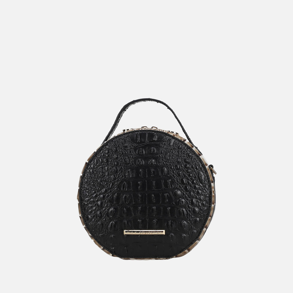 MKF Collection by Mia K. - Ynnari Croc Round Crossbody Bag