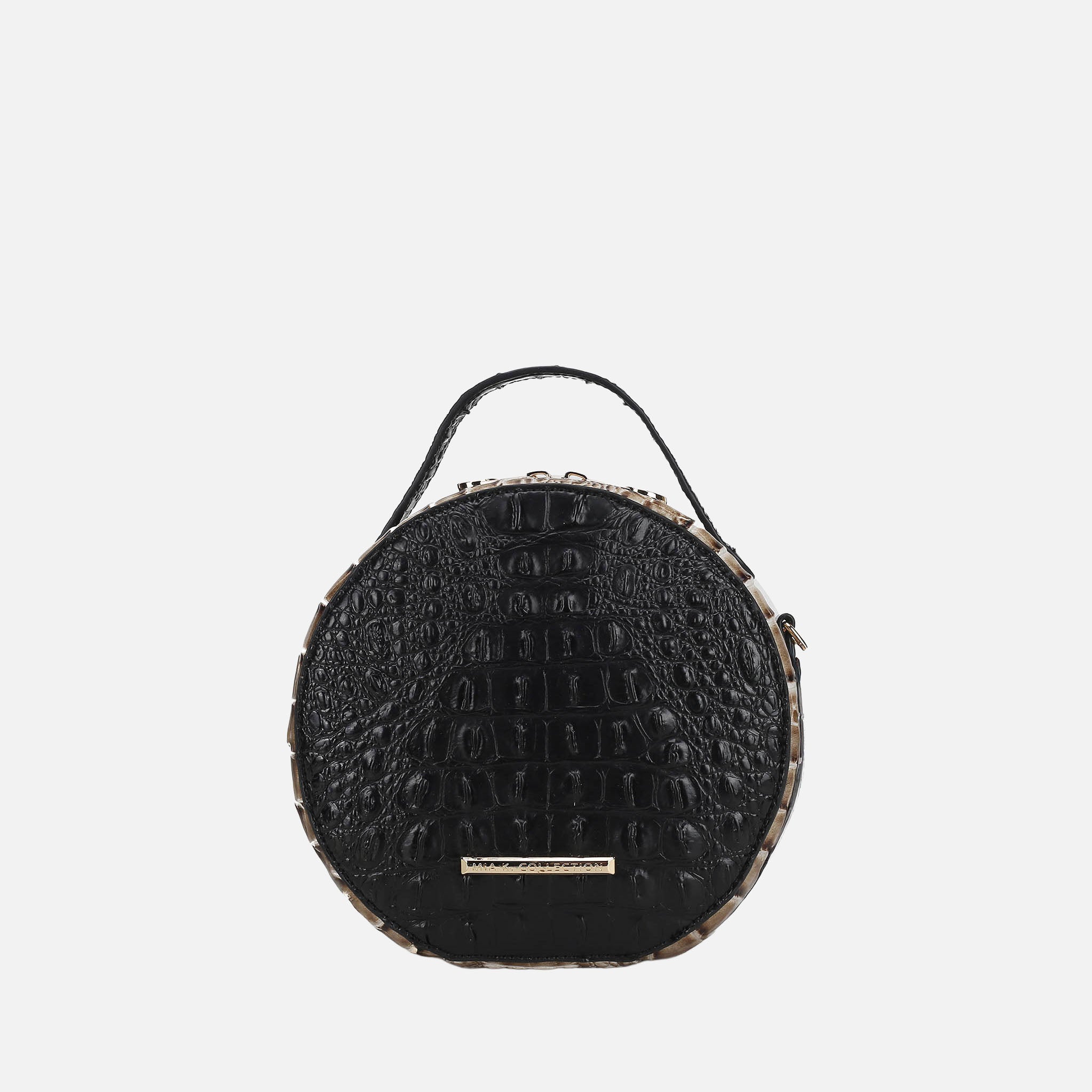 MKF Collection by Mia K. - Ynnari Croc Round Crossbody Bag