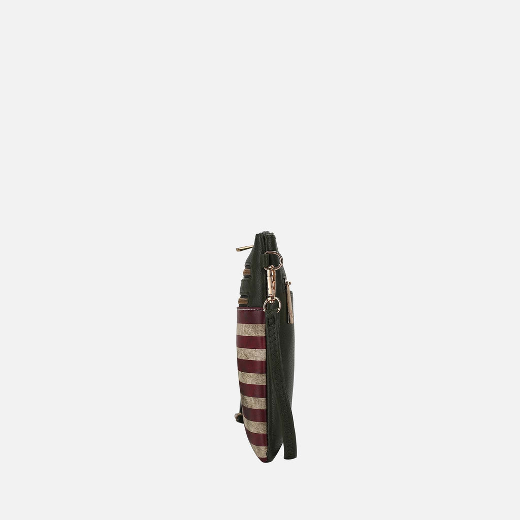 Genesis Printed Flag Crossbody Bag