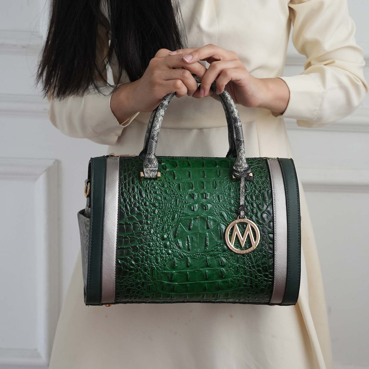 Eleanor Embossed Shoulder Bag