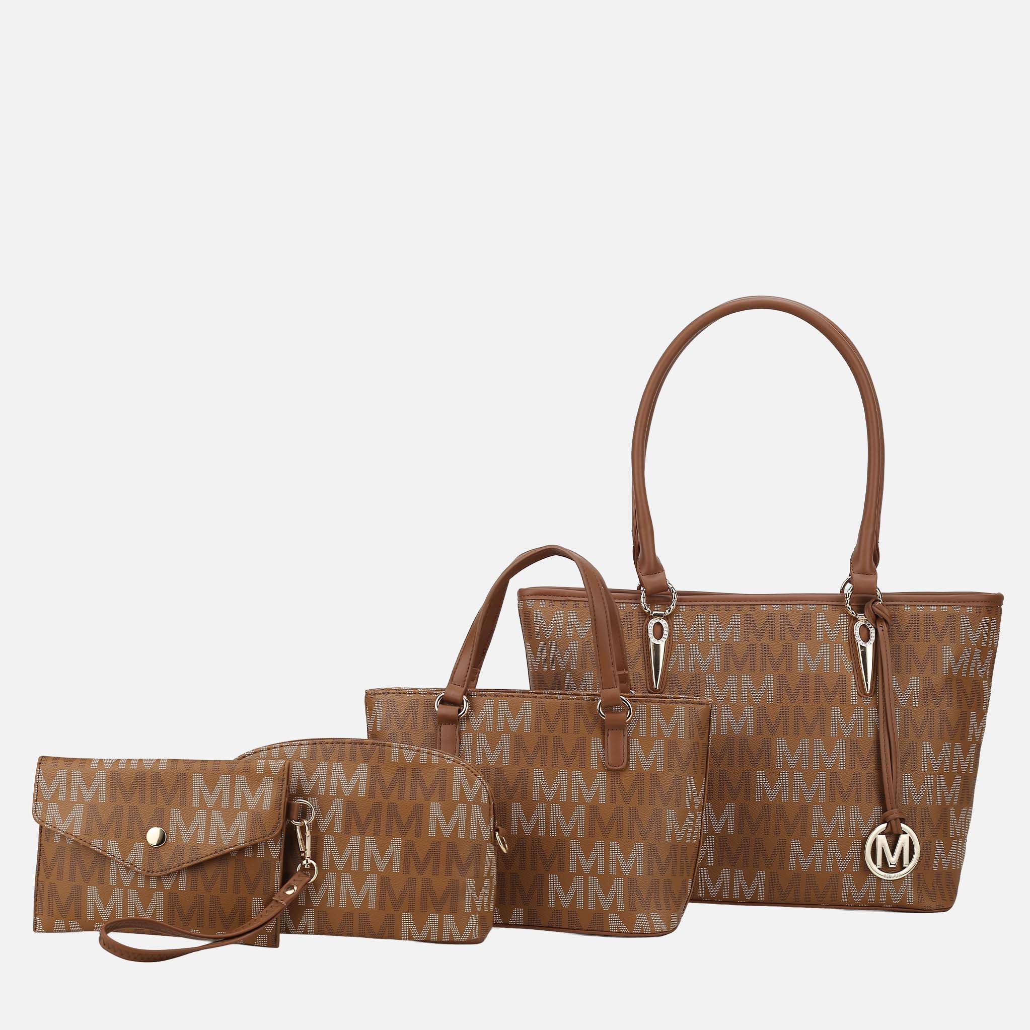 MKF Collection by Mia K. - Alexy Signature Tote Bag and Set