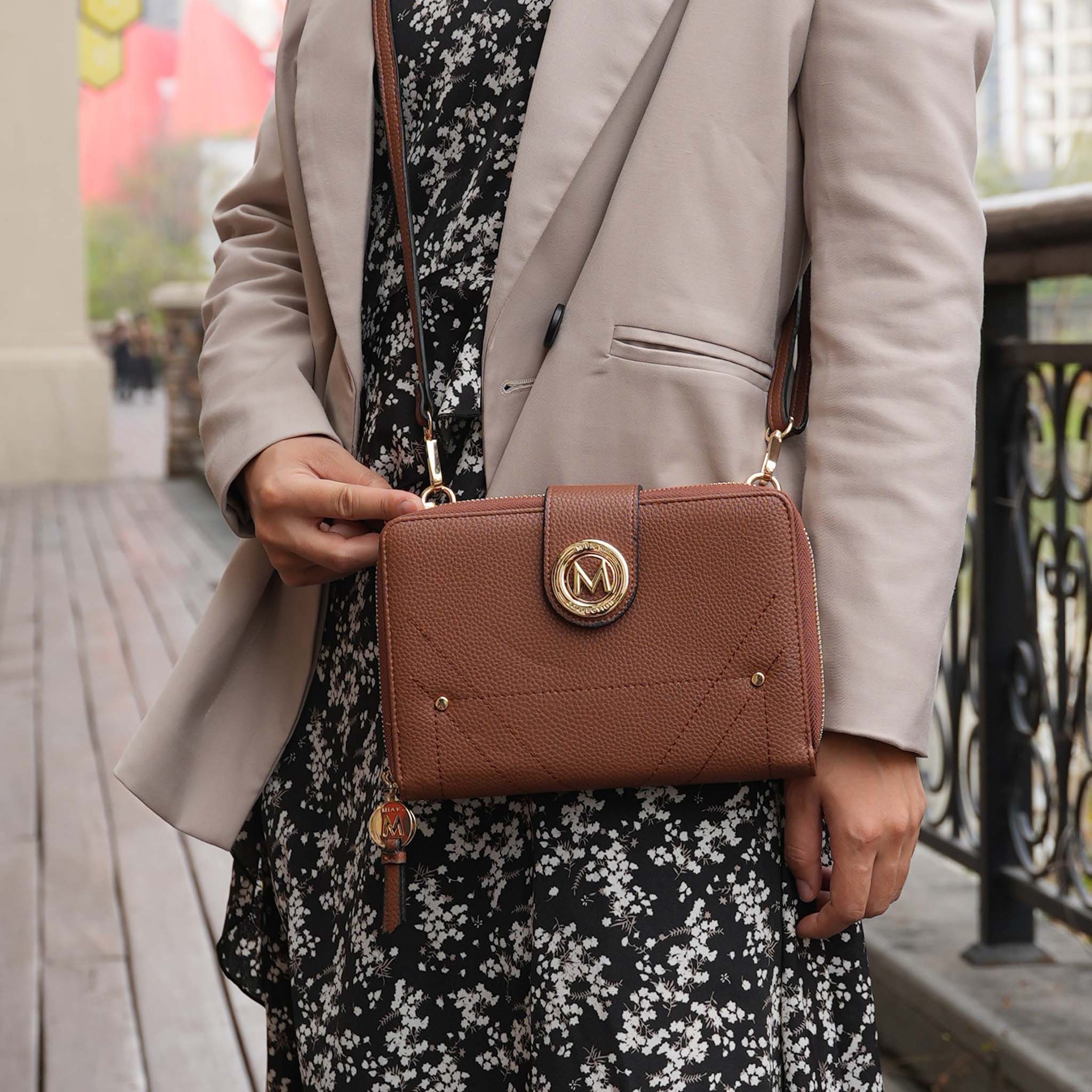 MKF Collection by Mia K. - Sage Phone Crossbody Bag