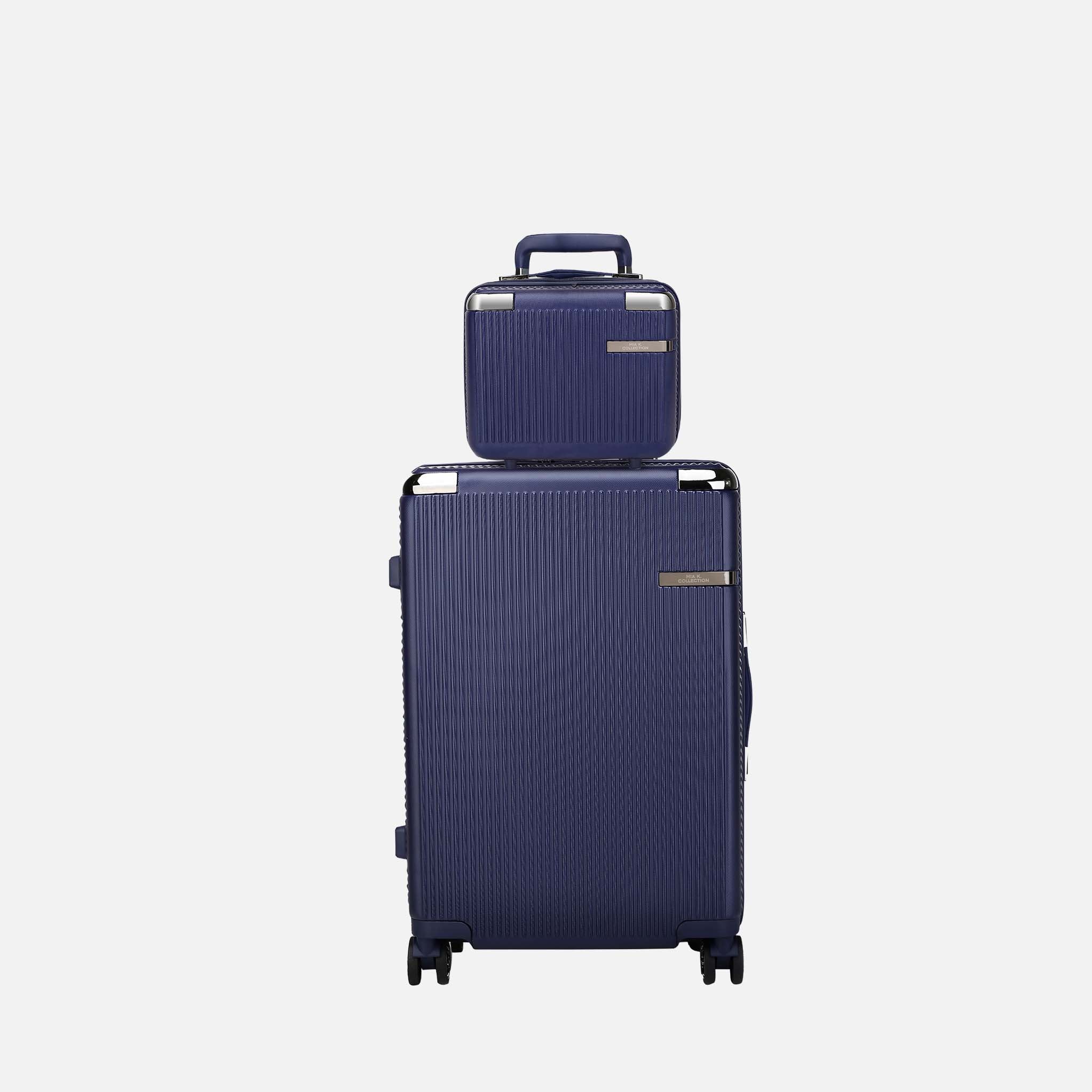 MKF Collection by Mia K. - Tulum Carry-on Roller and Cosmetic Case Set