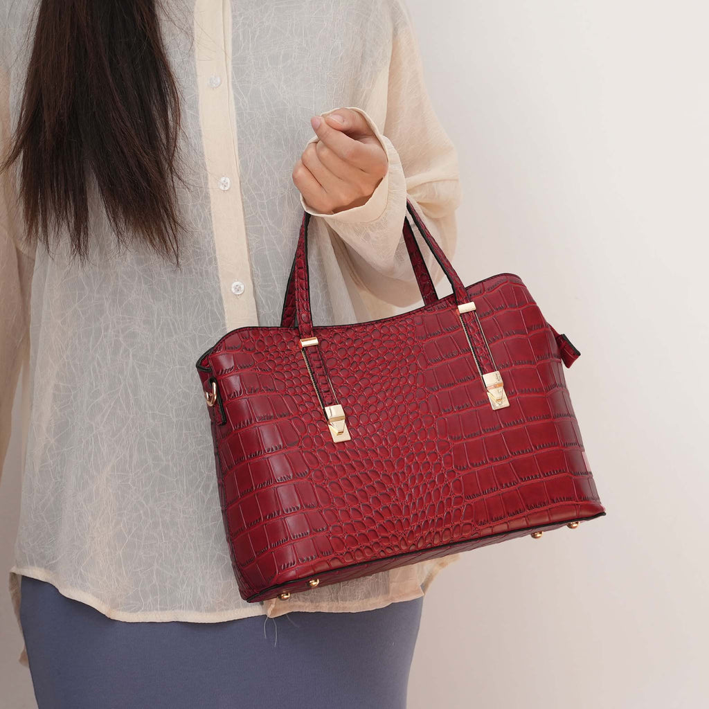 Aurelia Embossed Shoulder Bag