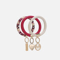 MKF Collection by Mia K. - Jasmine Bangle Bracelet Keyring Set - GF