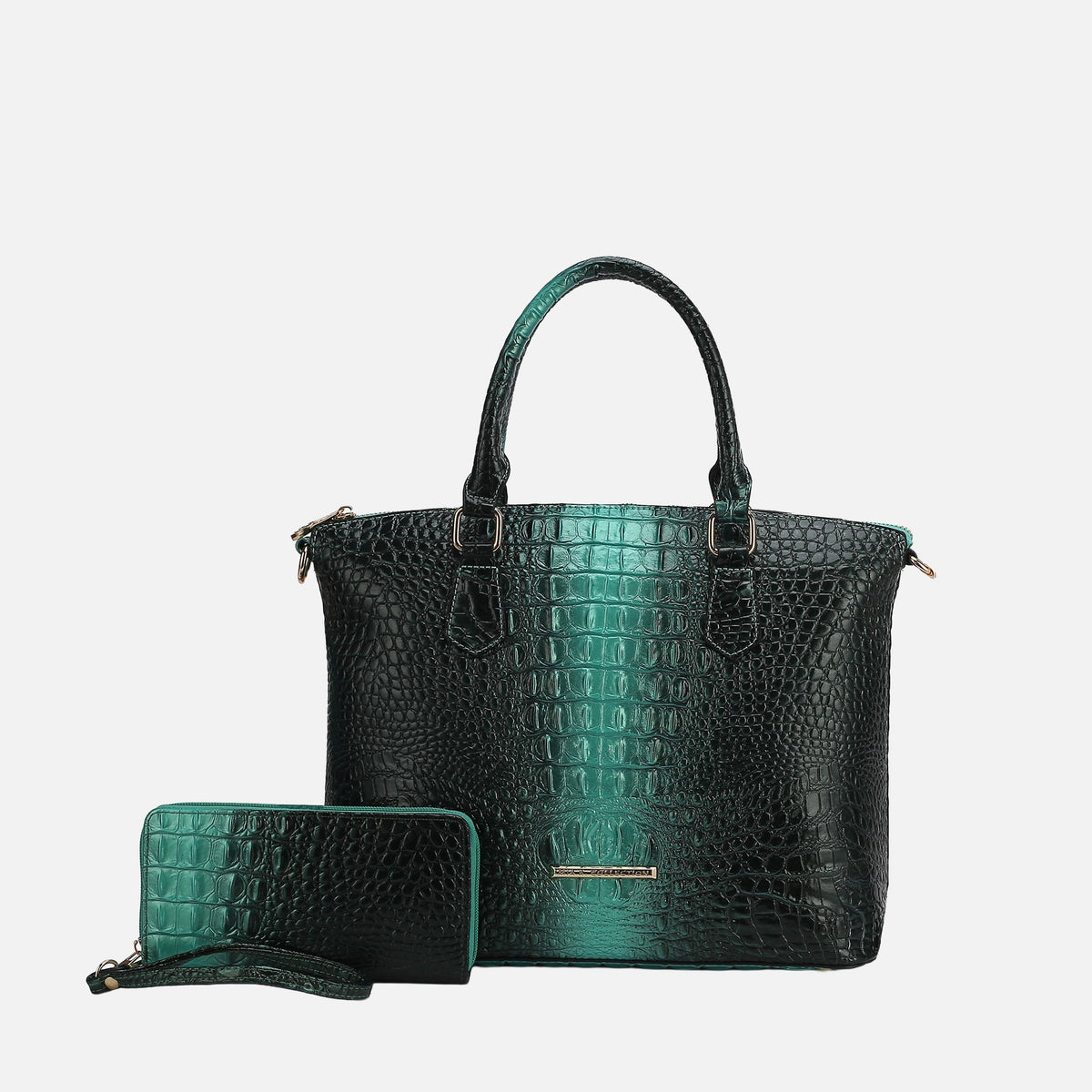 Liora Croc-Embossed Tote Bag and Set