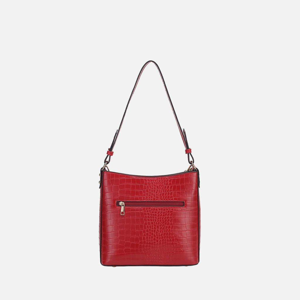 Bizzy Embossed Shoulder Bag