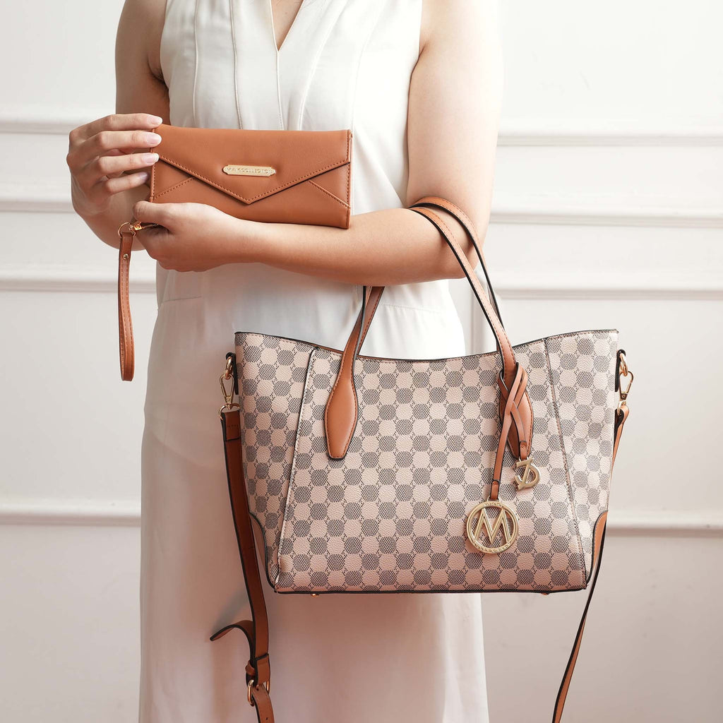 MKF Collection by Mia K. - Gianna Tote Bag and Wallet Set