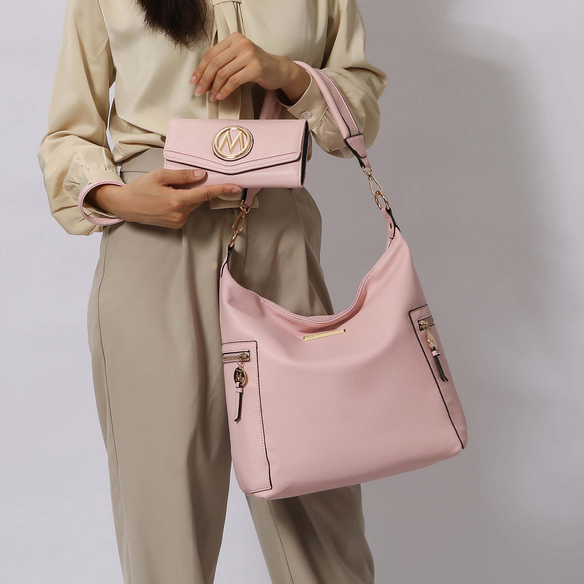 MKF Collection by Mia K. - Ophelia Hobo Bag and Wallet Set