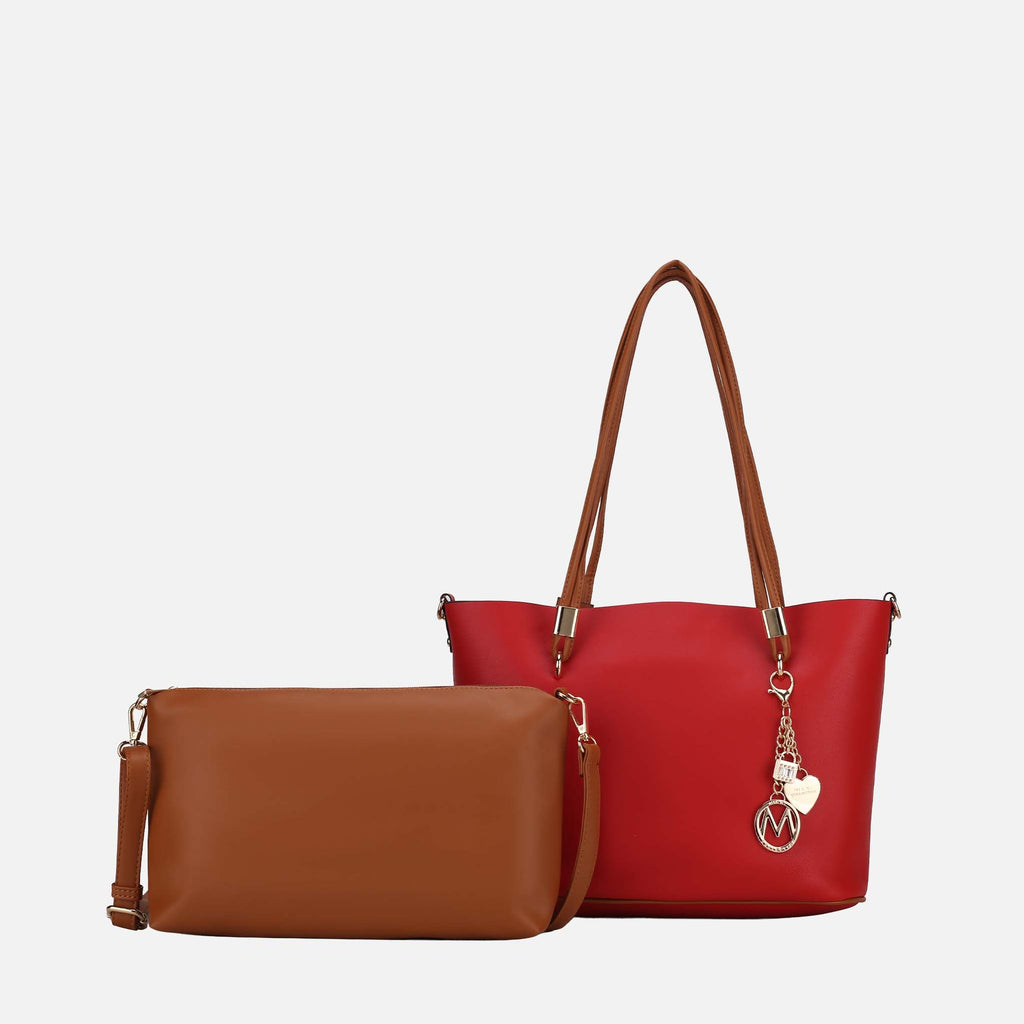 MKF Collection by Mia K. - Malay Tote Bag and Cosmetic Pouch Set