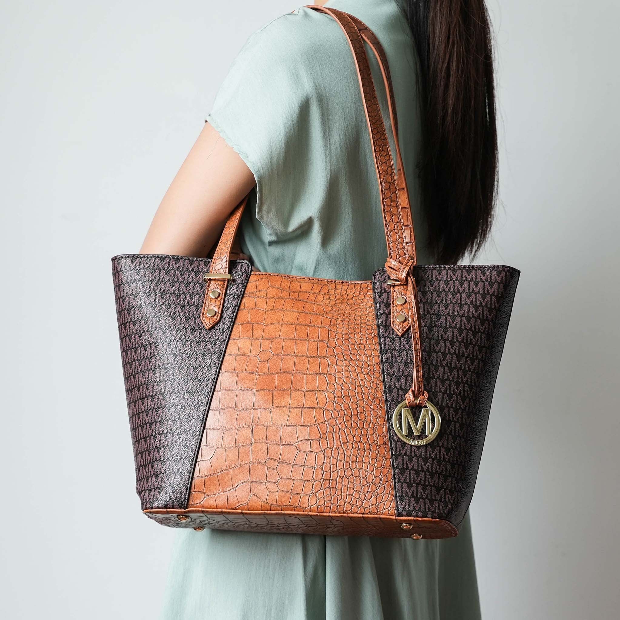 MKF Collection by Mia K. - Lippa M Signature Tote and Set