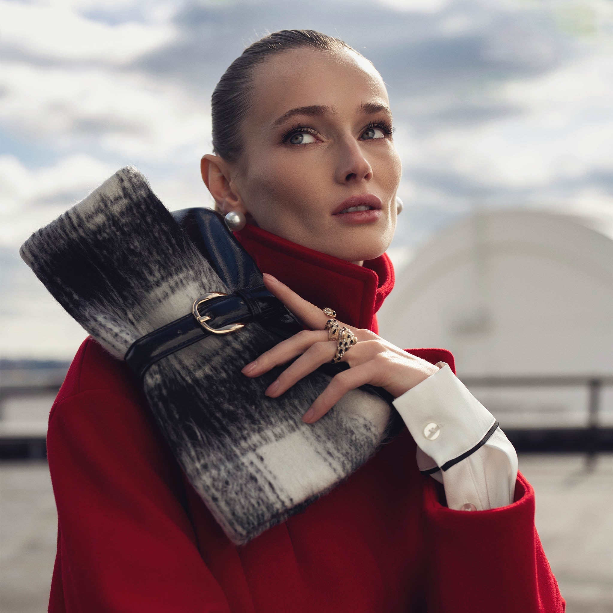 MKF Collection by Mia K. - Koumei Faux Fur Clutch Bag
