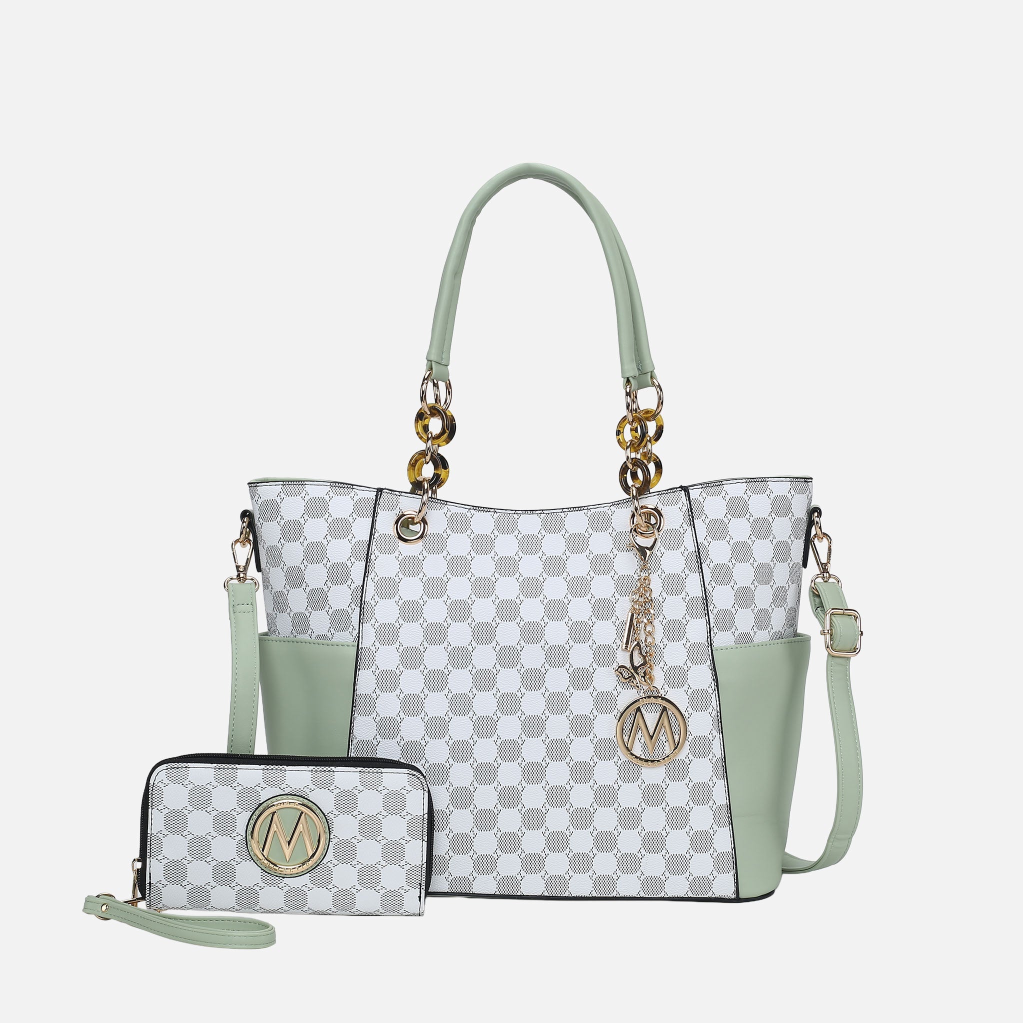 MKF Collection by Mia K. - Merlina Tote Bag and Wallet Set