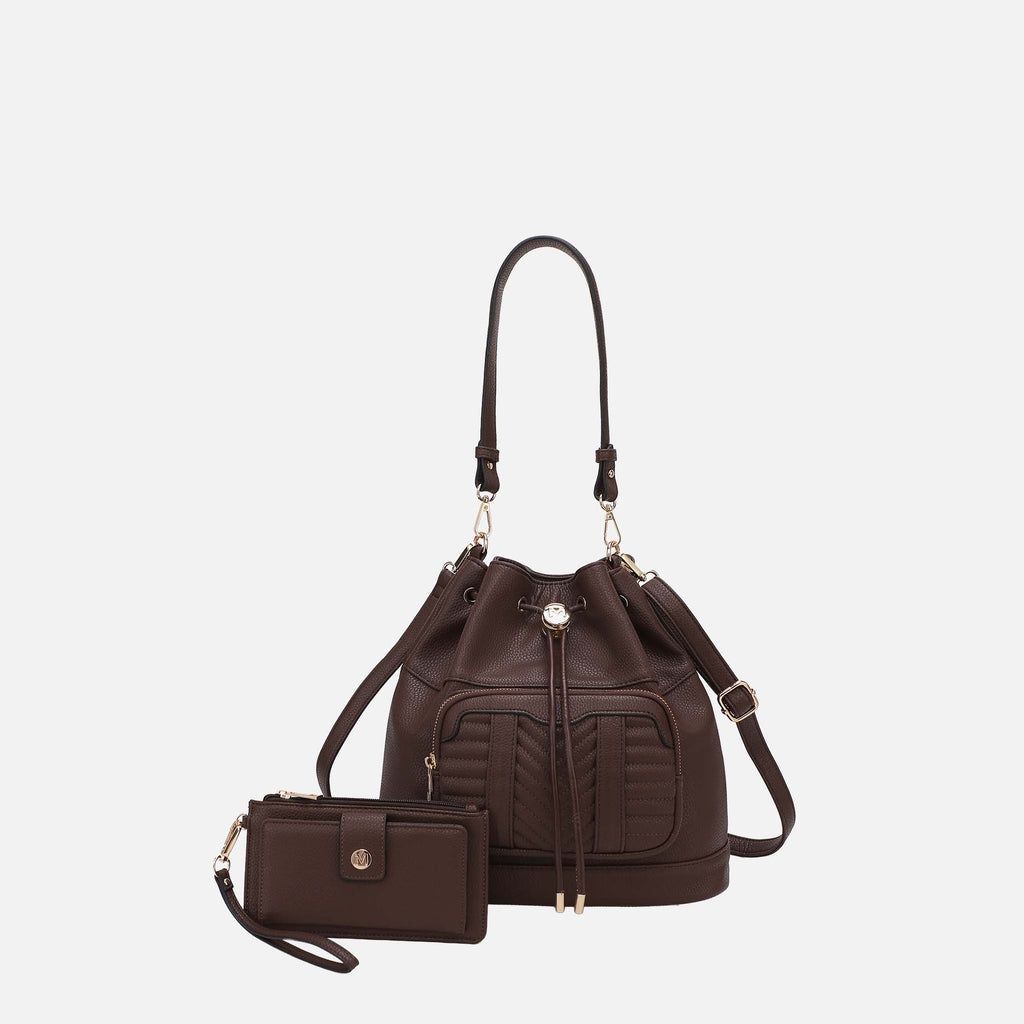 MKF Collection by Mia K. - Ryder Bucket Bag and Wallet Set