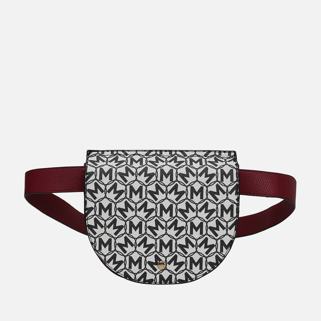 MKF Collection by Mia K. - Daksha Monogram Belt Waist Bag