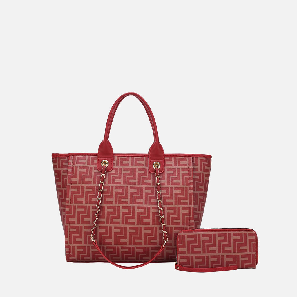 MKF Collection by Mia K. - Marlene Tote Bag and Wallet Set